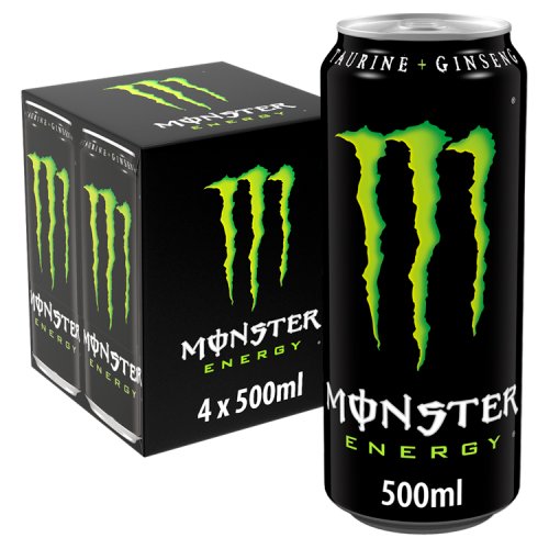 Monster Energy Green 4pk (4 x 500ml) pack shot