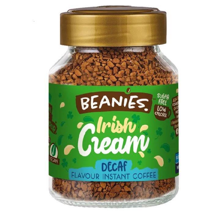 Beanies Decaf Irish Cream Coffee 50g pack shot