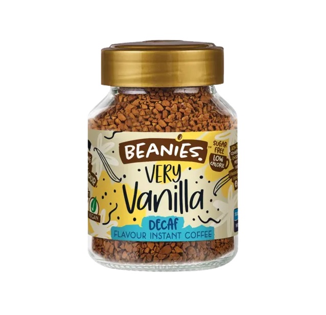 Beanies Decaf Very Vanilla Instant Coffee 50g pack shot