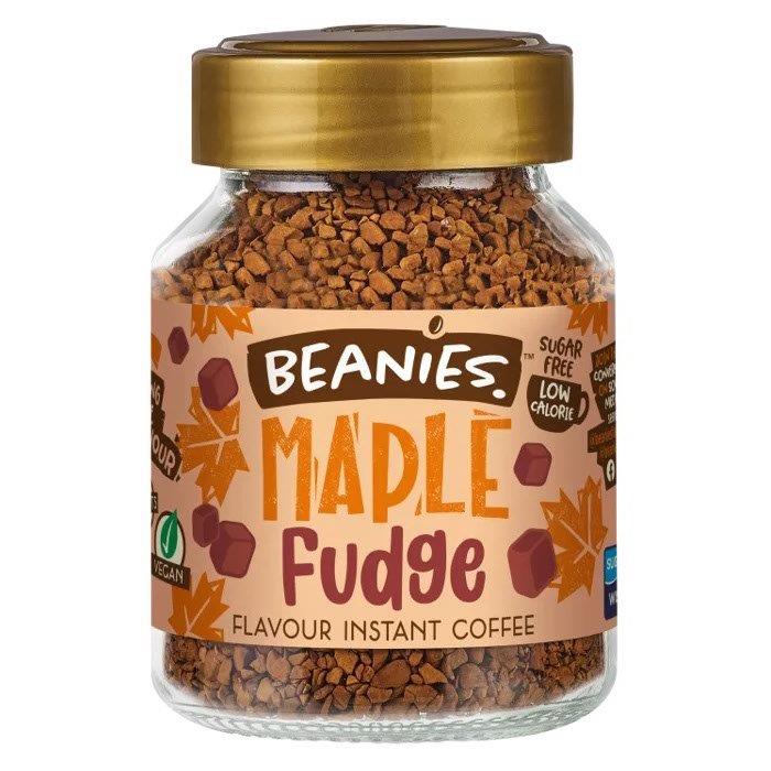 Beanies Maple Fudge Coffee 50g pack shot