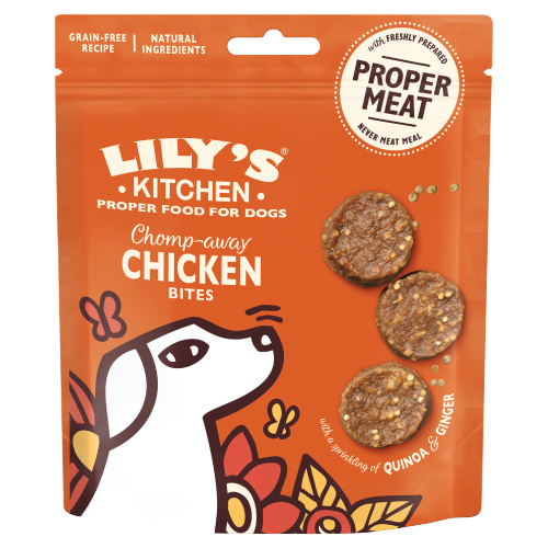 Lily's Kitchen Chomp-Away Chicken Bites 70g pack shot
