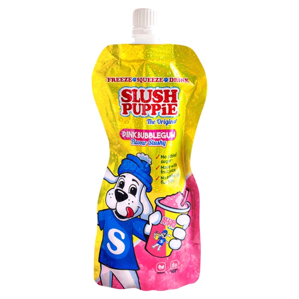 Slush Puppie Pink Bubblegum Slushy 250ml pack shot