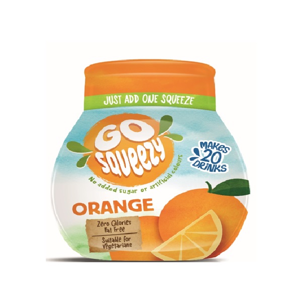 Go Squeezy Orange Water Shot 66ml pack shot
