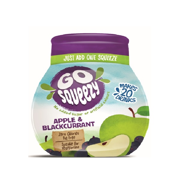Go Squeezy Blackcurran & Apple Water Shot 66ml pack shot