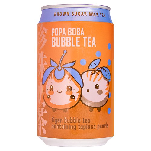 Popa Boba Bubble Tea Bown Sugar Milk 320ml pack shot