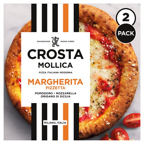 Crosta & Mollica Margherita Pizzetta Twin Pack 436g pack shot