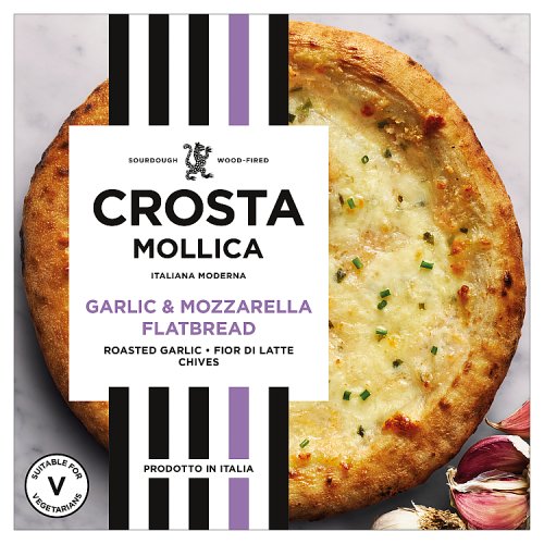 Crosta & Mollica Garlic & Mozzarella Flatbread 229g pack shot