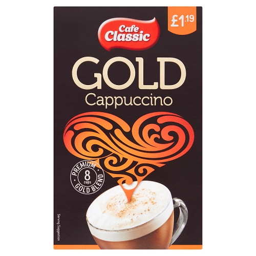 Cafe Classic Cappuccino 8pk (8 x 14g) PMP pack shot