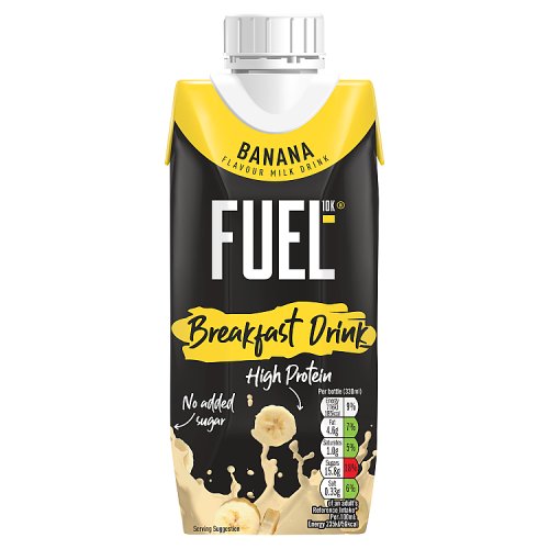FUEL10K Banana Breakfast Milk Drink 330ml pack shot
