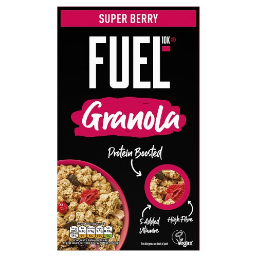 FUEL10K Super Berry Granola 400g pack shot