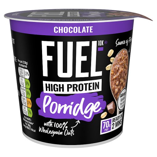 FUEL10K Chocolate Porridge Pot 70g pack shot