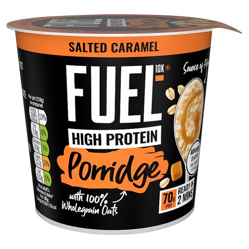 FUEL10K Salted Caramel Porridge Pot 70g pack shot