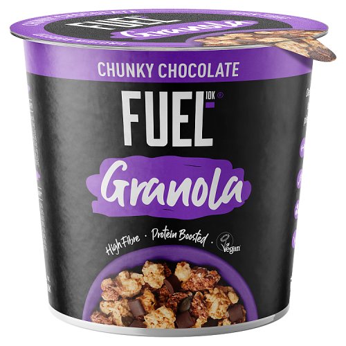 FUEL10K Chocolate Granola Pot 70g pack shot