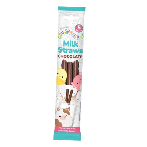 Squishmallows Milk Straws Chocolate 412g pack shot