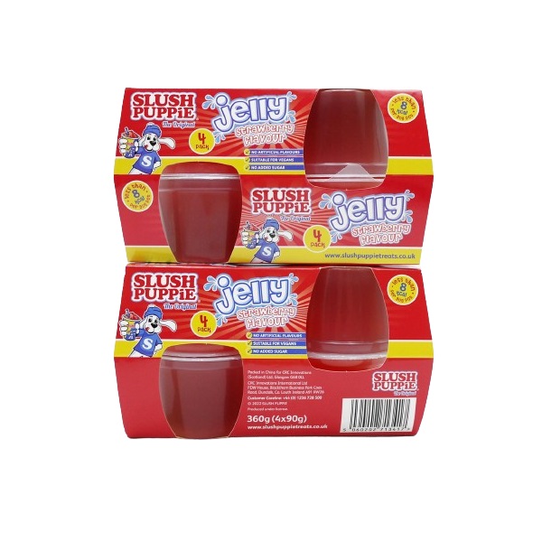 Slush Puppie Jelly Pot Strawberry 90g pack shot