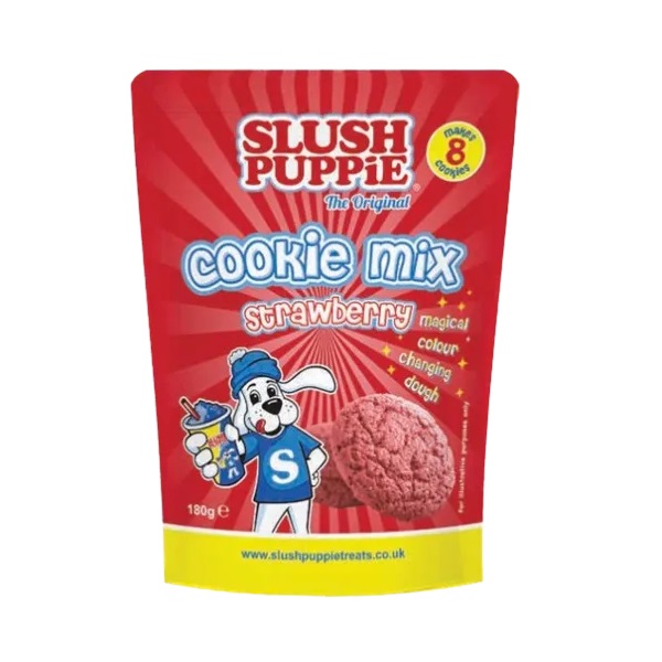 Slush Puppie Cookie Mix Strawberry 180g pack shot
