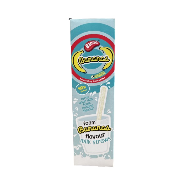 Barratts Banana Milk Straws 10s 6g pack shot