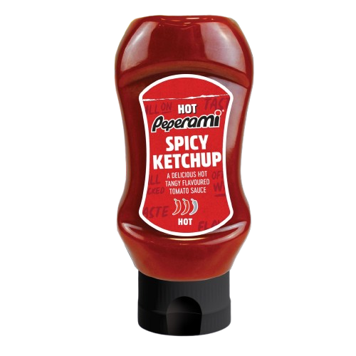 Peperami Tomato Ketchup Hot 260ml pack shot