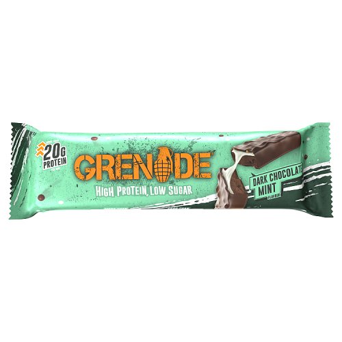 Grenade Protein Bar Dark Chocolate Mint 60g pack shot
