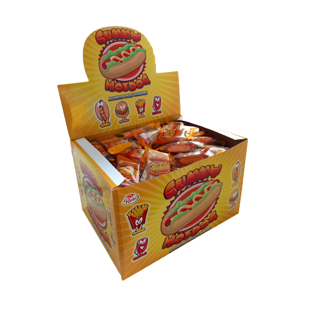 Candy Castle Gummy Hotdog 8g pack shot