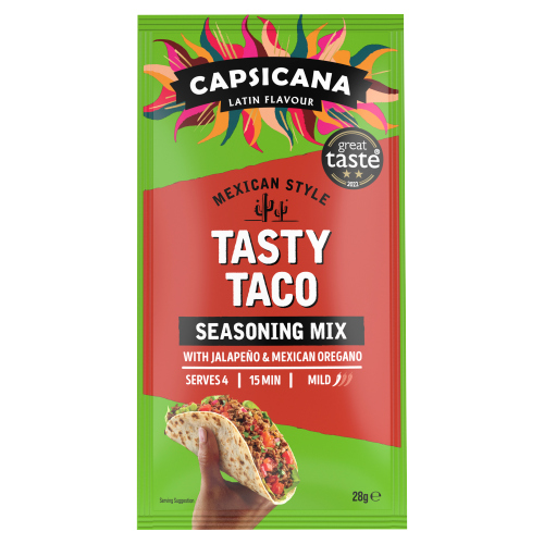 Capsicana Mexican Taco Seasoning 28g pack shot