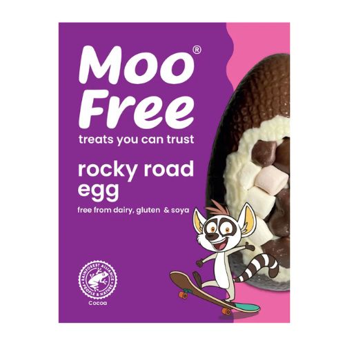 Moo Free Rocky Road Easter Egg 85g pack shot