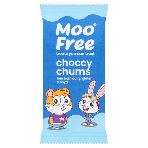 Moo Free Choccy Chums Milk Bar 20g pack shot