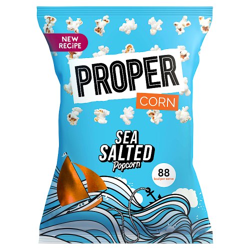 Proper Corn Popcorn Lightly Sea Salted 70g pack shot