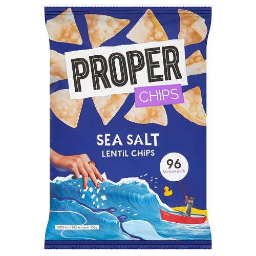 Proper Sea Salt Lentil Chips 20g pack shot