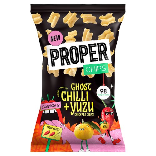 Proper Chickpea Chips Ghost Chilli & Yuzu 85g pack shot