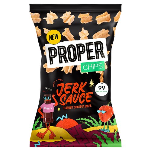 Proper Chickpea Chips Jerk Sauce 85g pack shot
