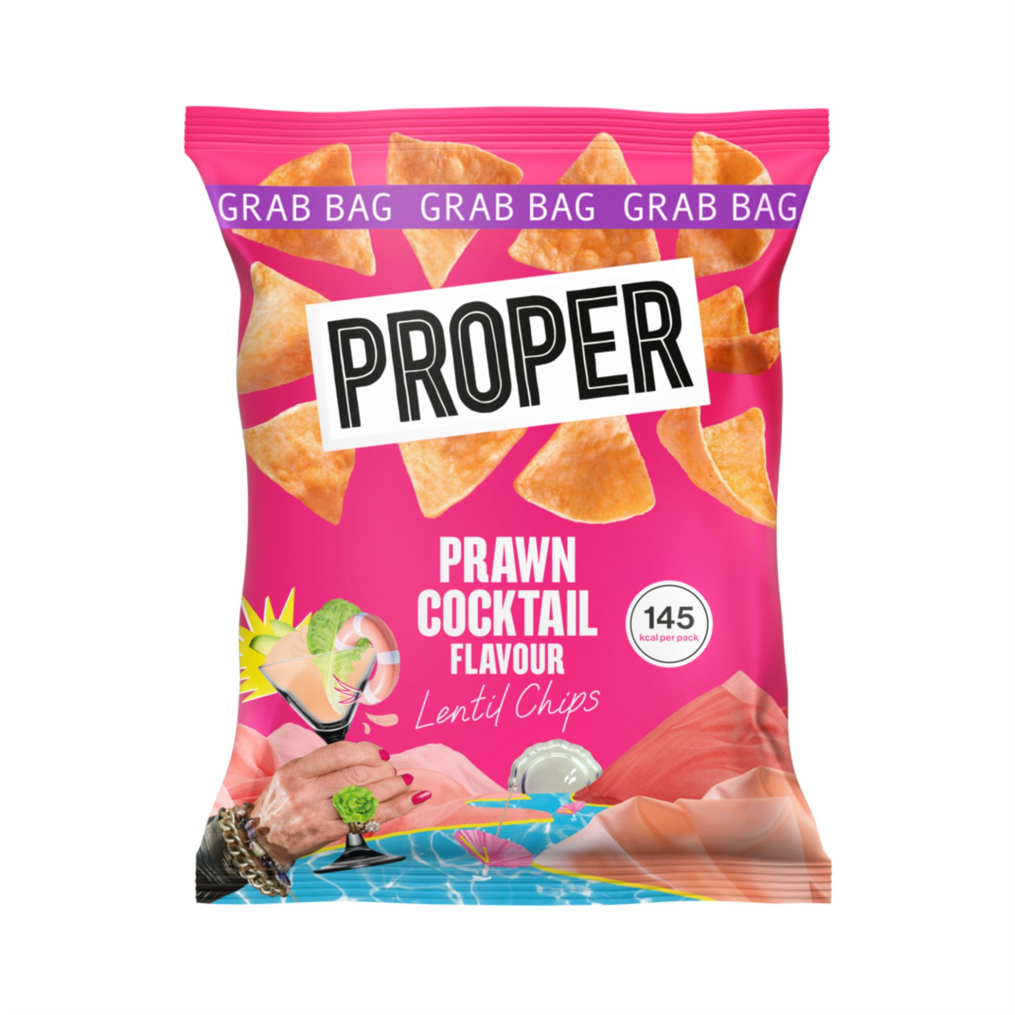 Proper Chips Prawn Cocktail 31g pack shot