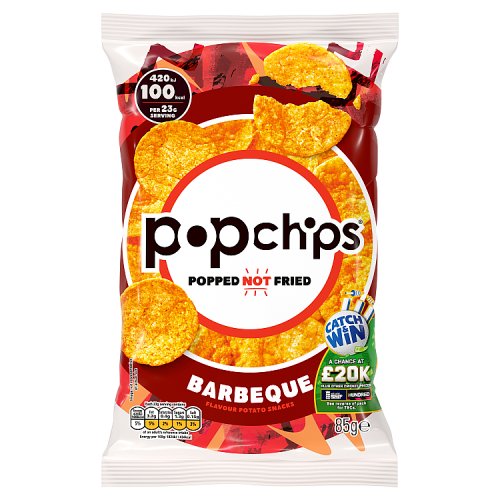 Popchips Barbeque 85g pack shot