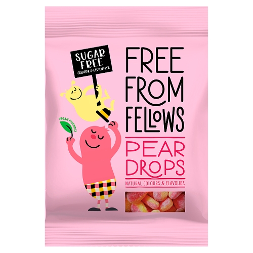 Free From Fellows Pear Drops 70g pack shot