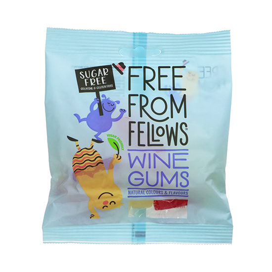 Free From Fellows Wine Gums 100g pack shot