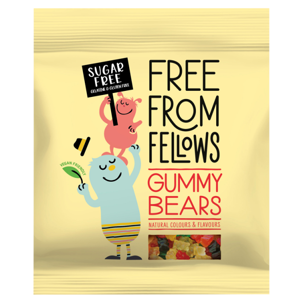 Free From Fellows Mini Gums 100g pack shot