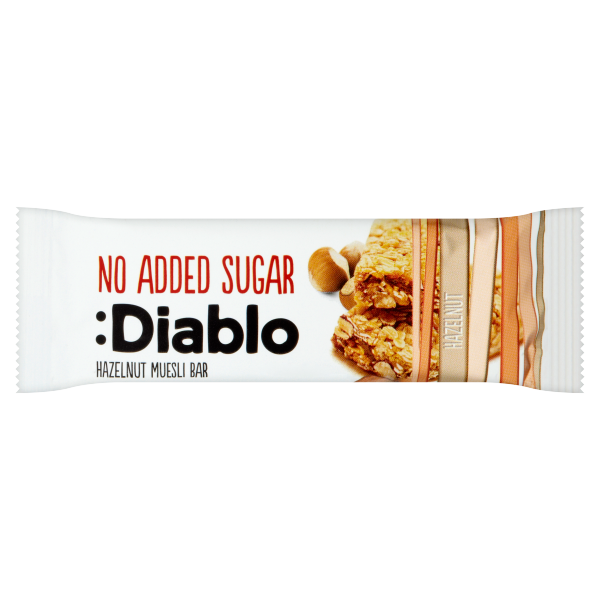 Diablo Hazelnut Muesli Bar 30g pack shot
