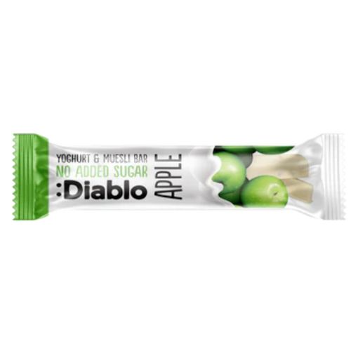 Diablo Yoghurt Coated Apple Muesli Bar 30g pack shot