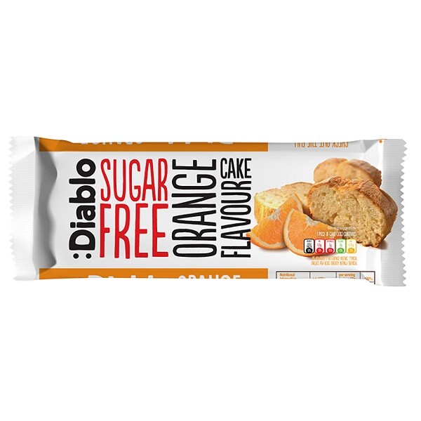 Diablo Orange Flavour Cake SF 200g pack shot