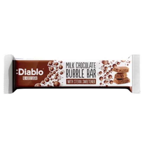 Diablo Milk Chocolate Bubble Bar NAS 30g pack shot