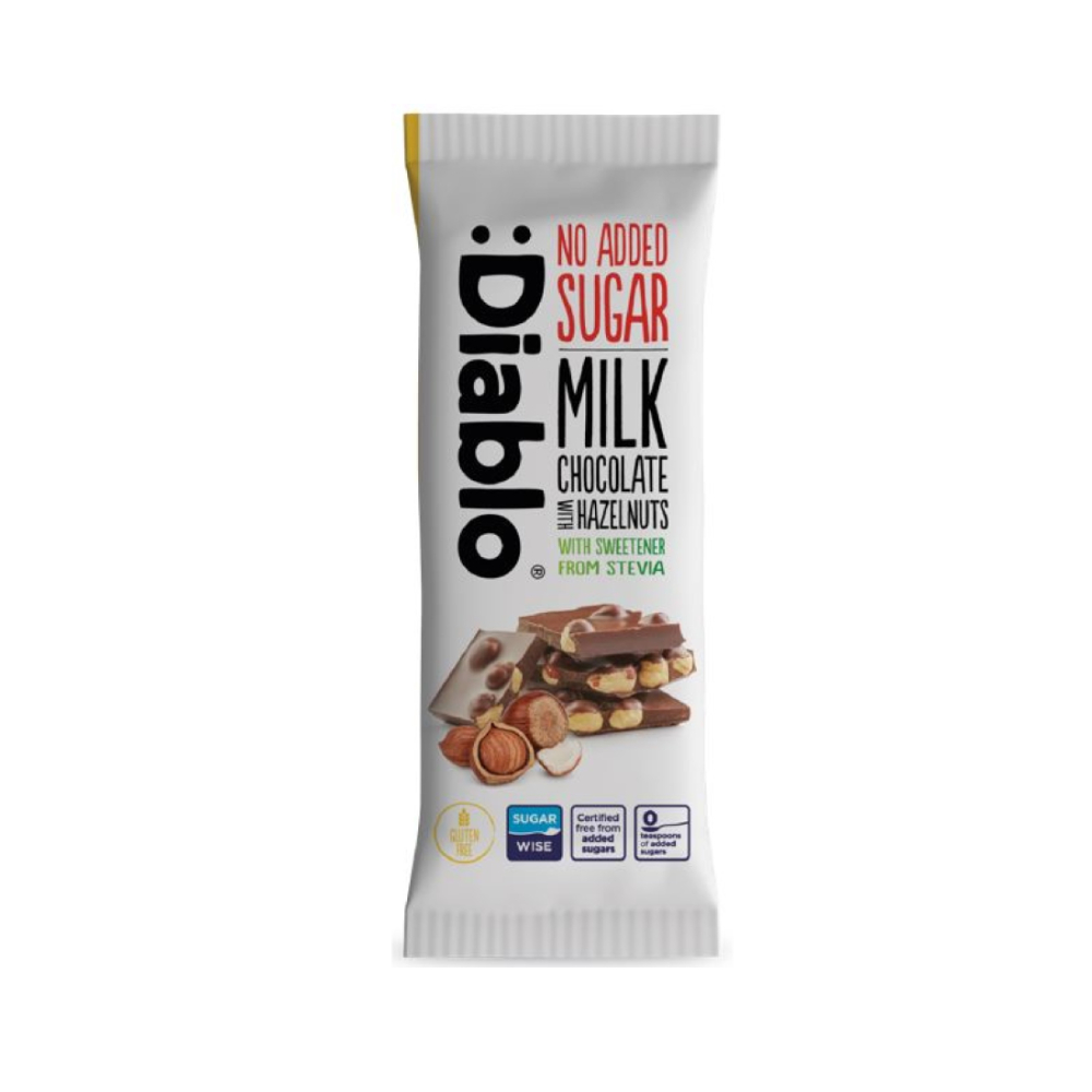 Diablo Stevia Milk Hazelnuts 75g pack shot