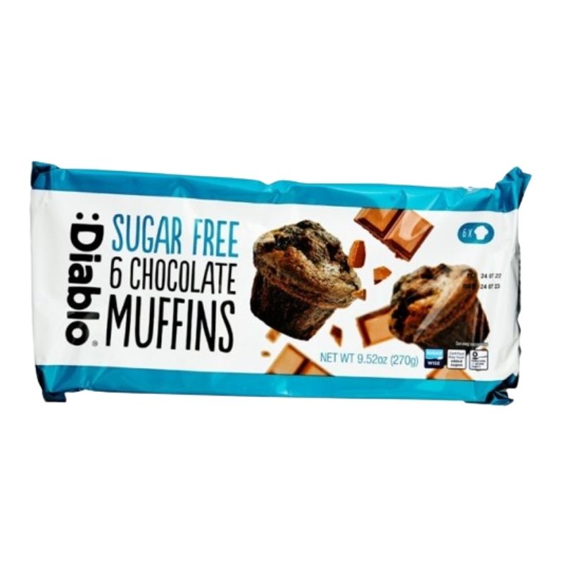 Diablo Vanilla Muffins SF 6pk (6 x 45g) pack shot