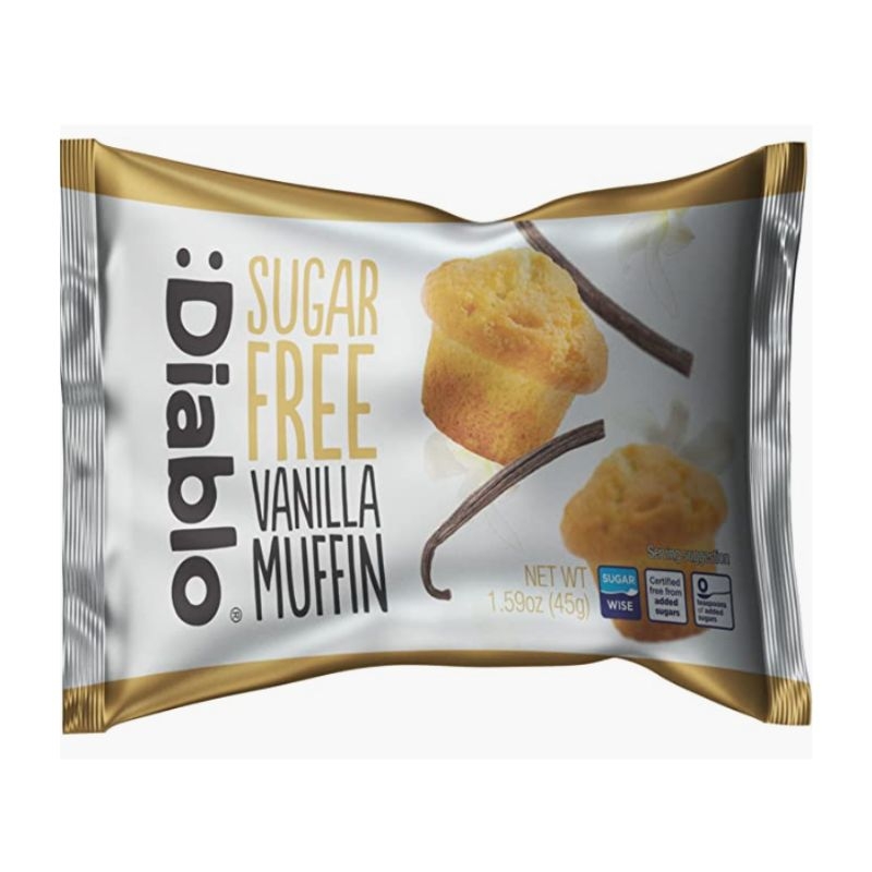 Diablo Single Vanilla Muffin SF 45g pack shot