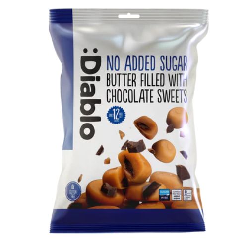 Diablo Butter Filled With Chocolate Sweets NAS 75g pack shot