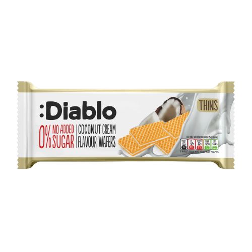 Diablo Wafers Coconut Flavour 0% NAS 150g pack shot