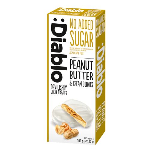 Diablo Peanut Butter & Cream Cookies 100g pack shot