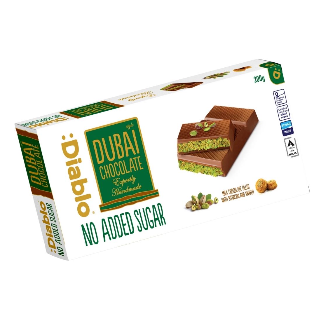Diablo Dubai Chocolate NAS 200g pack shot