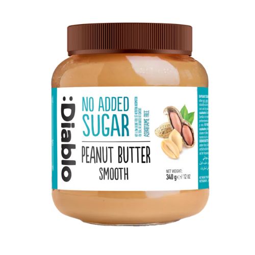 Diablo Smooth Peanut Butter NAS 350g pack shot