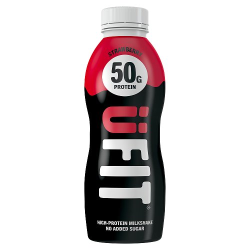 UFIT Pro Protein Shake Drink Strawberry 50g 500ml pack shot