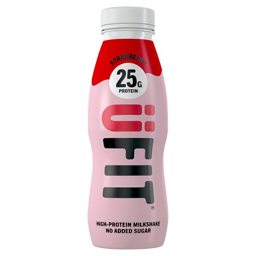 UFIT High Protein Shake Drink Strawberry 25g 330ml pack shot